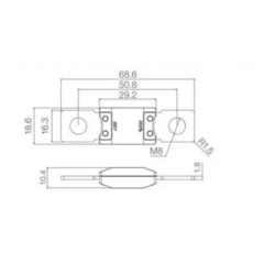 Fusible Powerval Cal1 Gris 68,6 x 16,3 x 50,8 - comprar online