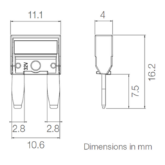 Fusible Minival 5amp Beige 16.2 x 11.1 x 2.8 - comprar online