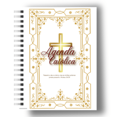 Agenda permanente Flor de lis dourada - comprar online