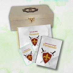 Kit Lembranças do bebê Escudo Flor de Lis - comprar online