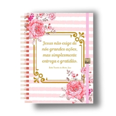 Caderno A5 Frases e Flores Santa Teresinha