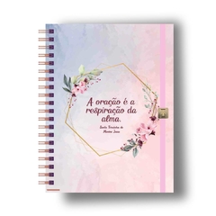 Caderno A5 Frases e Flores Santa Teresinha