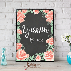 Arte Digital Para Chalkboard Floral - C.759