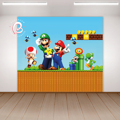 Arte Digital Painel Mario Bros - C.1196