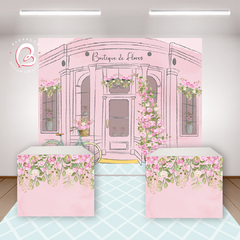 Kit Arte Digital Painel Boutique De Flores - C.1294