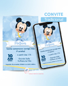 Kit Convite Digital Mickey Baby - C.1510