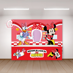 Kit Arte Digital para Painel Loja de Laços da Minnie - 1512