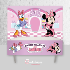 Kit Arte Digital para Painel Loja de Laços da Minnie - 486