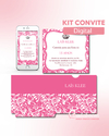 Kit Convite 15 Anos Rosa Chiclete - C.760