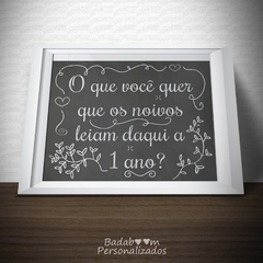 Arte Digital para Chalkboard Noivado