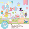 Kit Digital Scrapbook Parque da Peppa Pig - C.1357