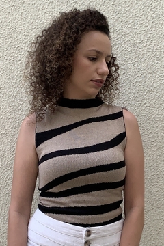 Blusa Tricot Zebra