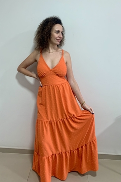 Vestido Longo Pipoca - comprar online