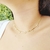 Choker Mini Medalhas Luz Banhada a Ouro 18K - comprar online