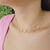 Choker Franja Banhada a Ouro 18K