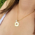 Colar Sonhe Acredite Realize Luz Banhado a Ouro 18K - comprar online