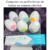 Kit 6 eggs ovo masturbador em silicone + 1 Lubrificante Lubri Fik 50g