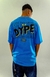 T-shirt Oversized Streetwear Life is Good azul - Dype