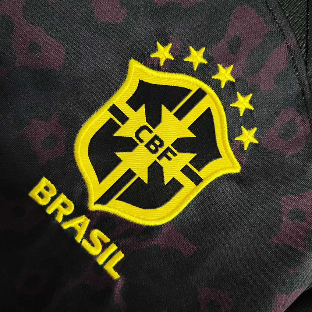 Camisa do Brasil Preta em Ação Contra o Racismo 23/24