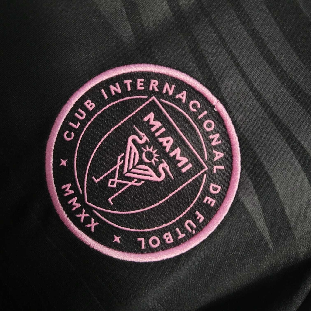 Camisa Inter Miami l 23/24 Torcedor Masculina - Preto/Rosa #personali