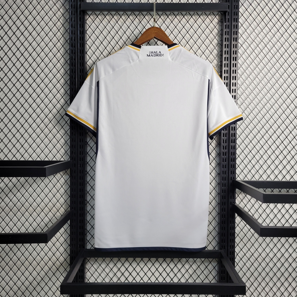 Camisa Real Madrid I 23 24 Branco Adidas Masculino Torcedor