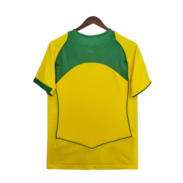 Camisa Seleção Brasil Retrô Times Masculina - Amarelo
