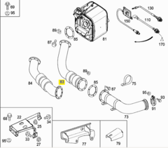 Tubo de Escapamento Sistema Catalizador de Redução Partículas Conjunto do Tubo de Escape Mercedes O500 RS O500 RSD 100% Inox 6344901119 - comprar online