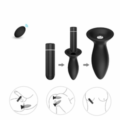 Vibrador Plug Anal Siliconado 9 Modos Vibração - ROARD - comprar online