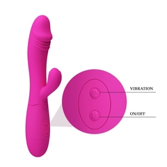 Vibrador com Estimulador Clitoriano Snappy Recarregável - Pretty Love - comprar online