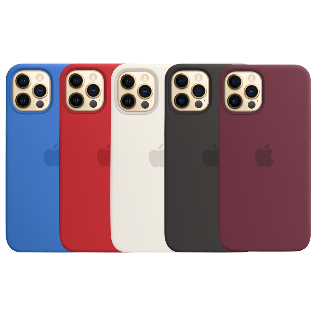 Funda iPhone 13 Pro Max silicona logo multicolor