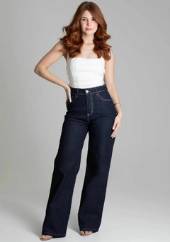 Calça Wide Leg Jeans Feminina