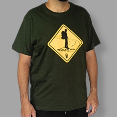 T-Shirt Regular Verde Musgo - Placa na internet