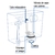 Válvula de descarga 3" para WC de 2 pzas, cadena plástica en internet