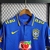 Camiseta Brasil Polo Azul Treino 22/23 - Futeverso