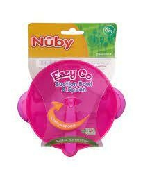 NUBY BOWL C/TAPA+CUCHARA VENTOSA PLA