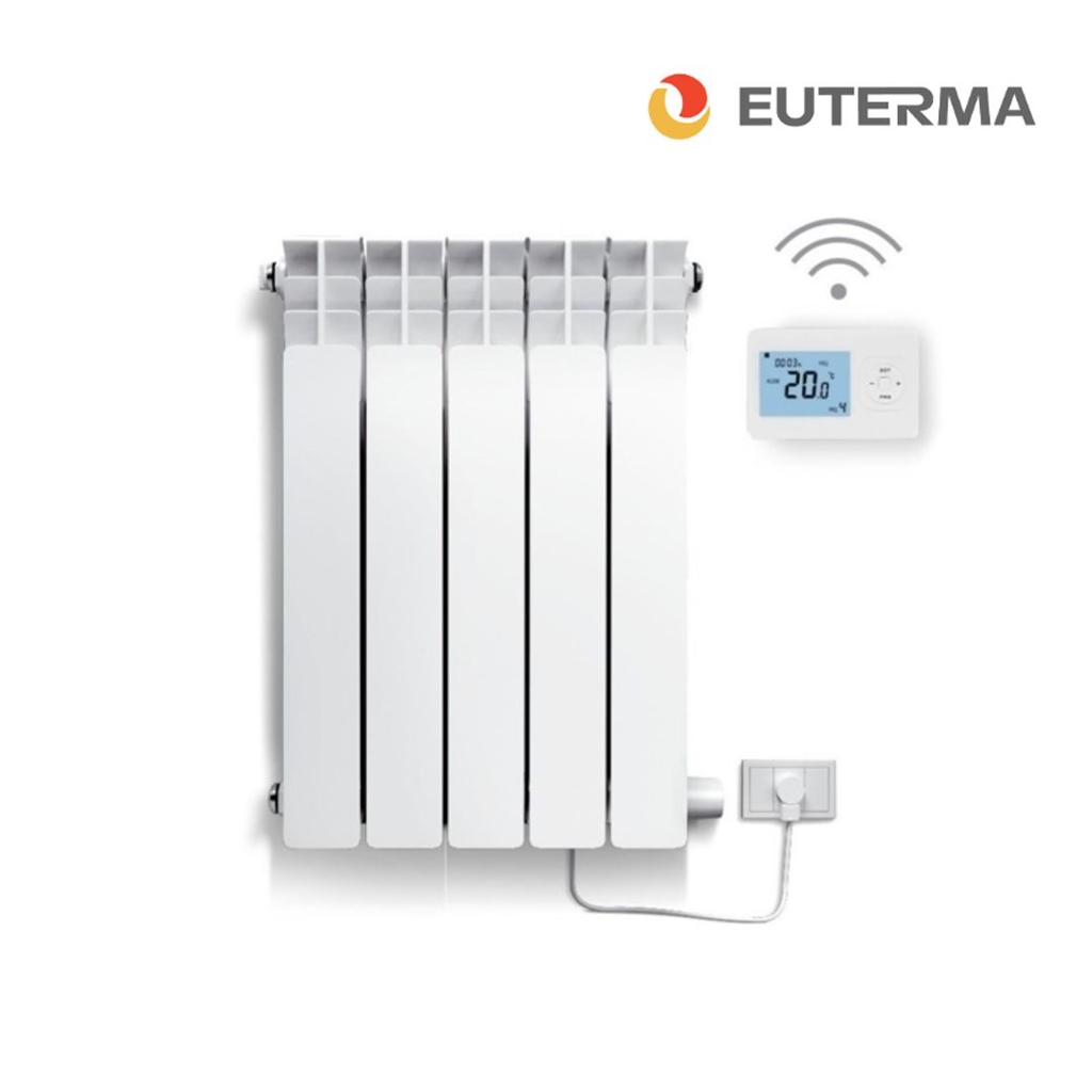 Radiador Eléctrico C/Termostato Digital inalámbrico 750w 5E EUTERMA