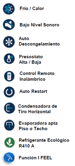 Aire Acond. Piso Techo HISENSE ON-OFF 18000 Frigorias F/C CFH72HC4API en internet