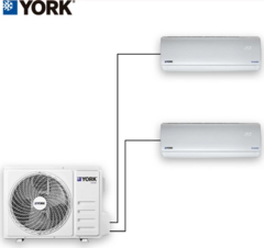 Aire Acond. Multisplit YORK 3000 + 6000 INVERTER WIFI