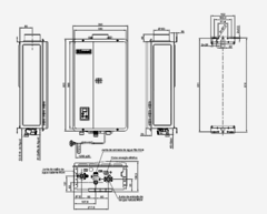 Calefón 32 Litros Digital Tiro Forzado RINNAI RAR-E330FEHB - tienda online