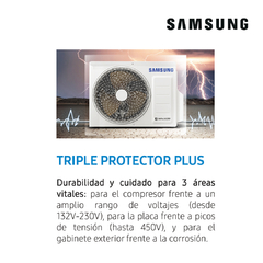 Aire Acond. Split 4990 Frigorías F/C INVERTER SAMSUNG AR24BSHQAWK2BG en internet