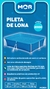 PILETA DE LONA 2000L MOR