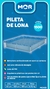 PILETA DE LONA 1500L MOR