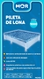 PILETA DE LONA 1000L MOR