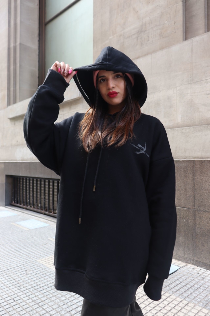 Buzo oversize negro new arrivals