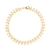 Pulseira Feminina Folhas Amoeto Semijoia Banho Ouro 18k - comprar online