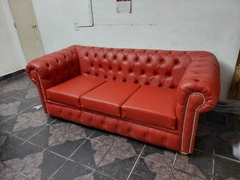 Sillón Chesterfield Talampaya simil cuero - Central Comfort