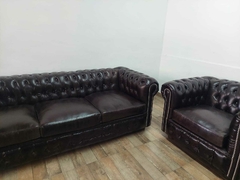 CHESTERFIELD CUERO VACUNO LEGÍTIMO - Central Comfort