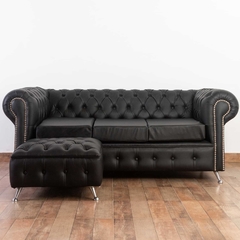 Sillón Chesterfield Talampaya simil cuero - comprar online