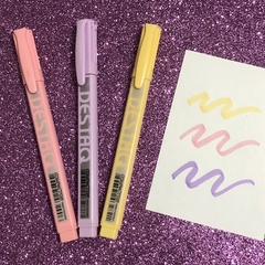 Marca texto pastel kit três com cores na internet