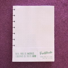 Refil para caderno de disco pequeno, médio e grande - Papelarte.sbc